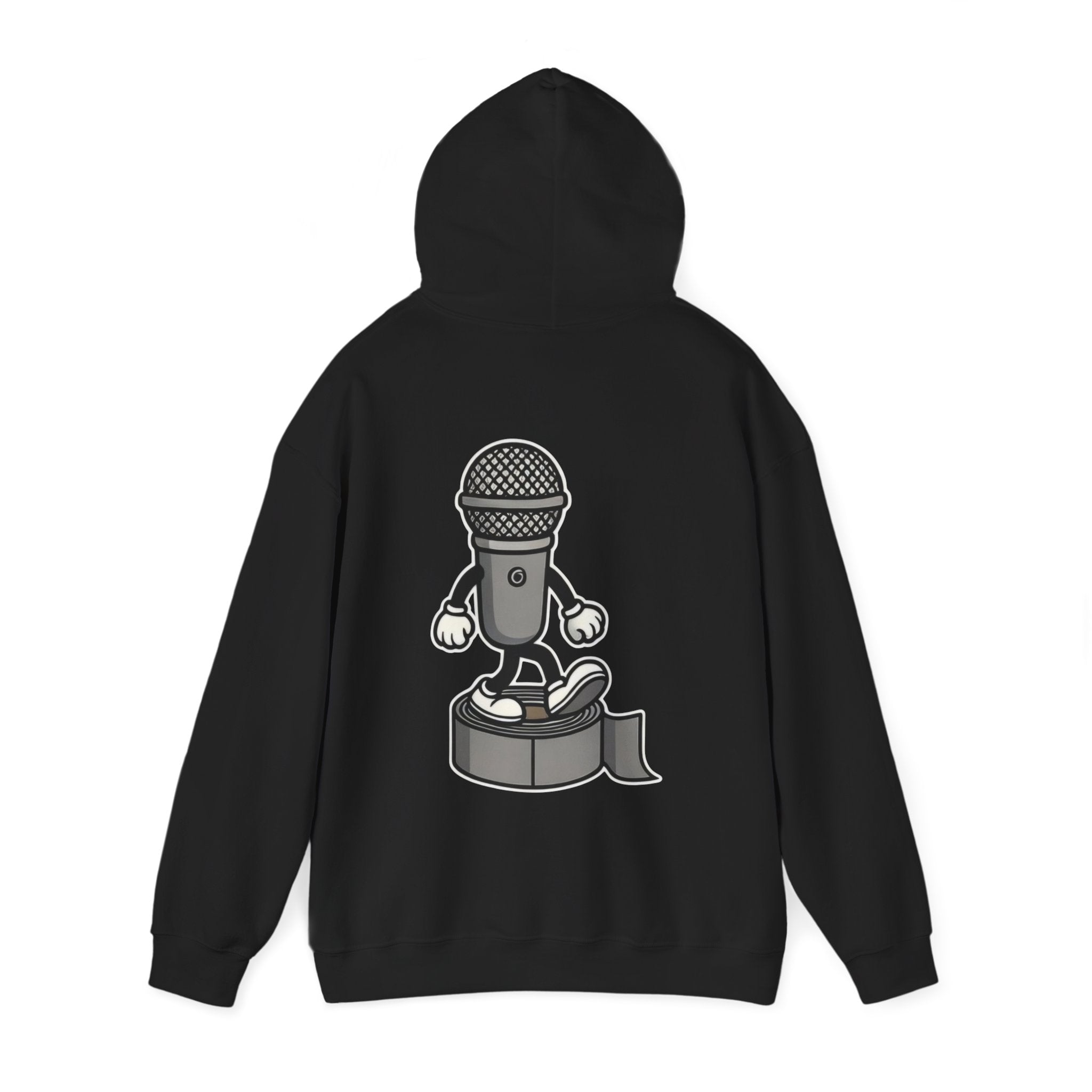UNSILENCED Hoodie – Mic – Klein Logo Voor | Grote Print Achter