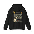 UNSILENCED Hoodie – Boombox – Klein Logo Voor | Grote Print Achter