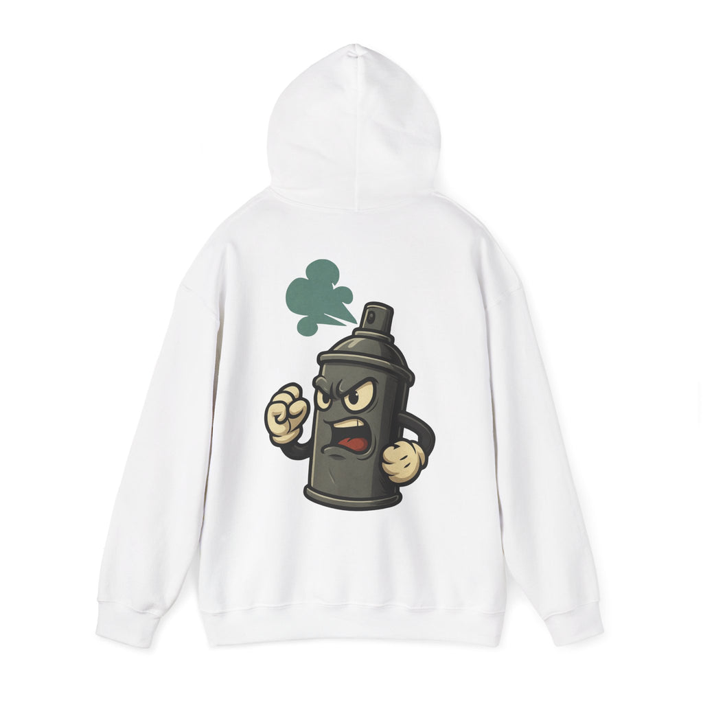 UNSILENCED Kerst Hoodie – Spraypaint – Klein Logo Voor | Grote Print Achter