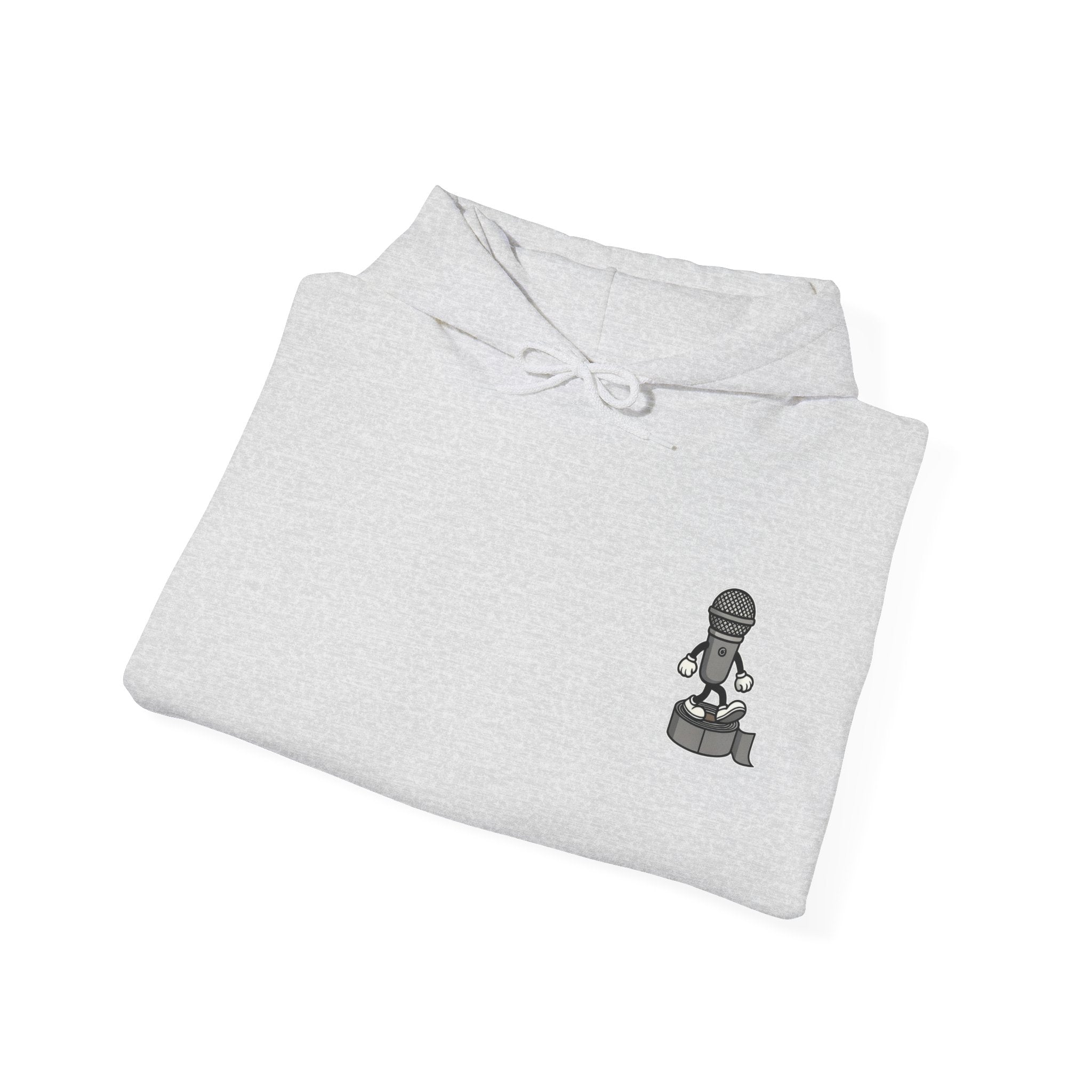 UNSILENCED Hoodie – Mic – Grote Logo Rugprint | Kleine Borstprint