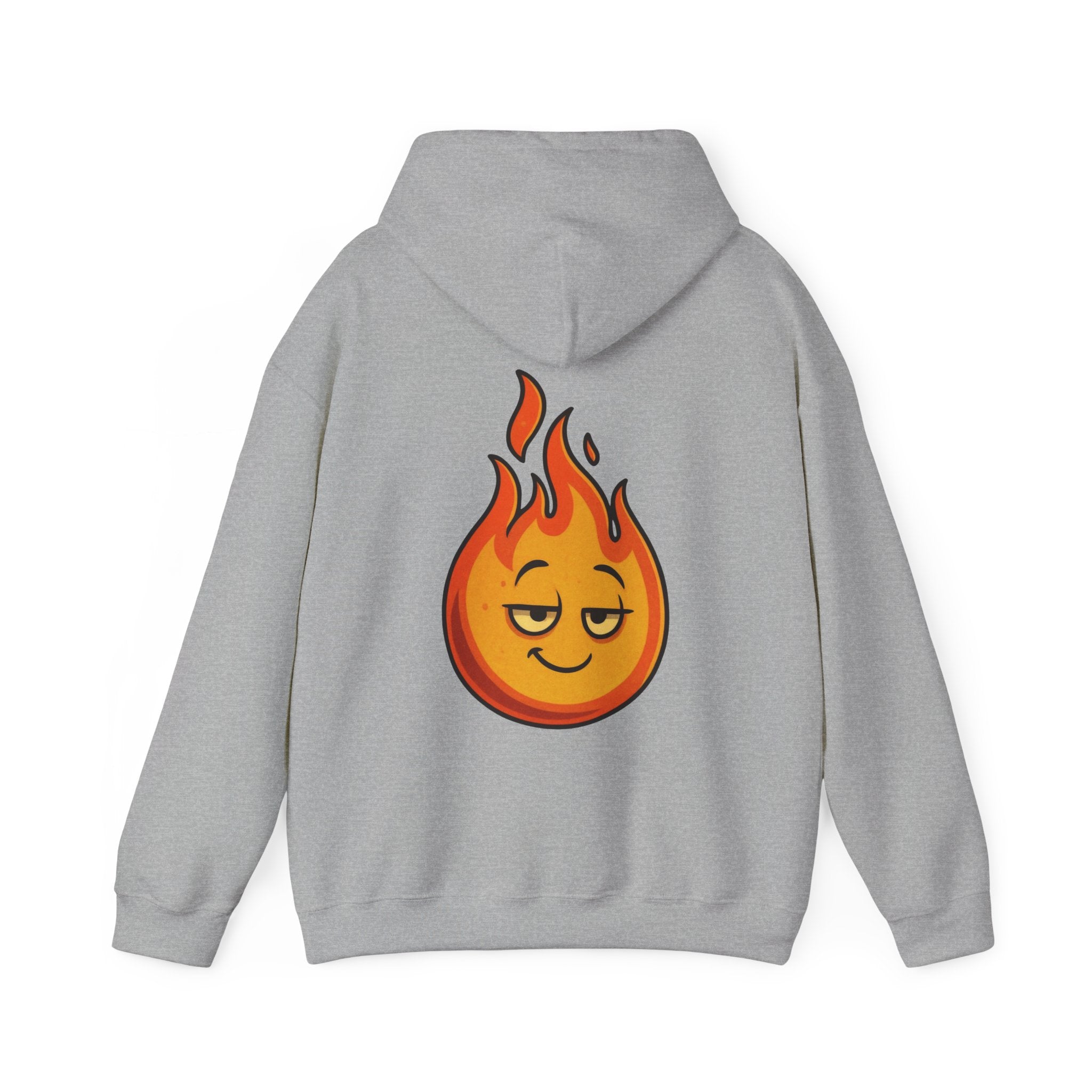 UNSILENCED Hoodie – Fire – Klein Logo Voor | Grote Print Achter