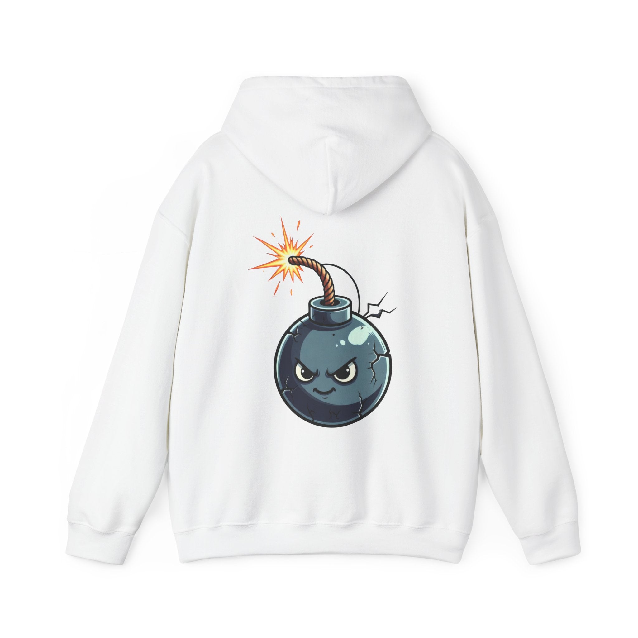 UNSILENCED Hoodie – Bomb – Klein Logo Voor | Grote Print Achter
