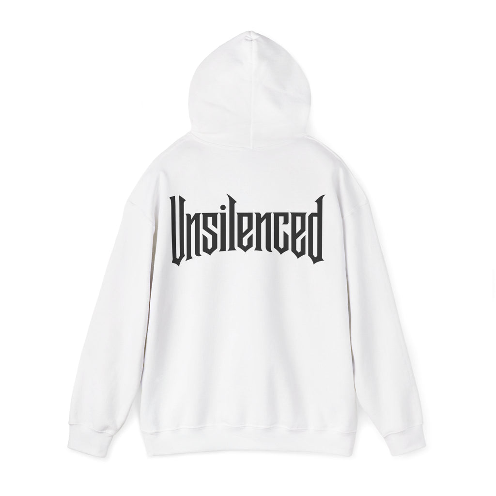 UNSILENCED Hoodie – Ghost – Grote Logo Rugprint | Kleine Borstprint