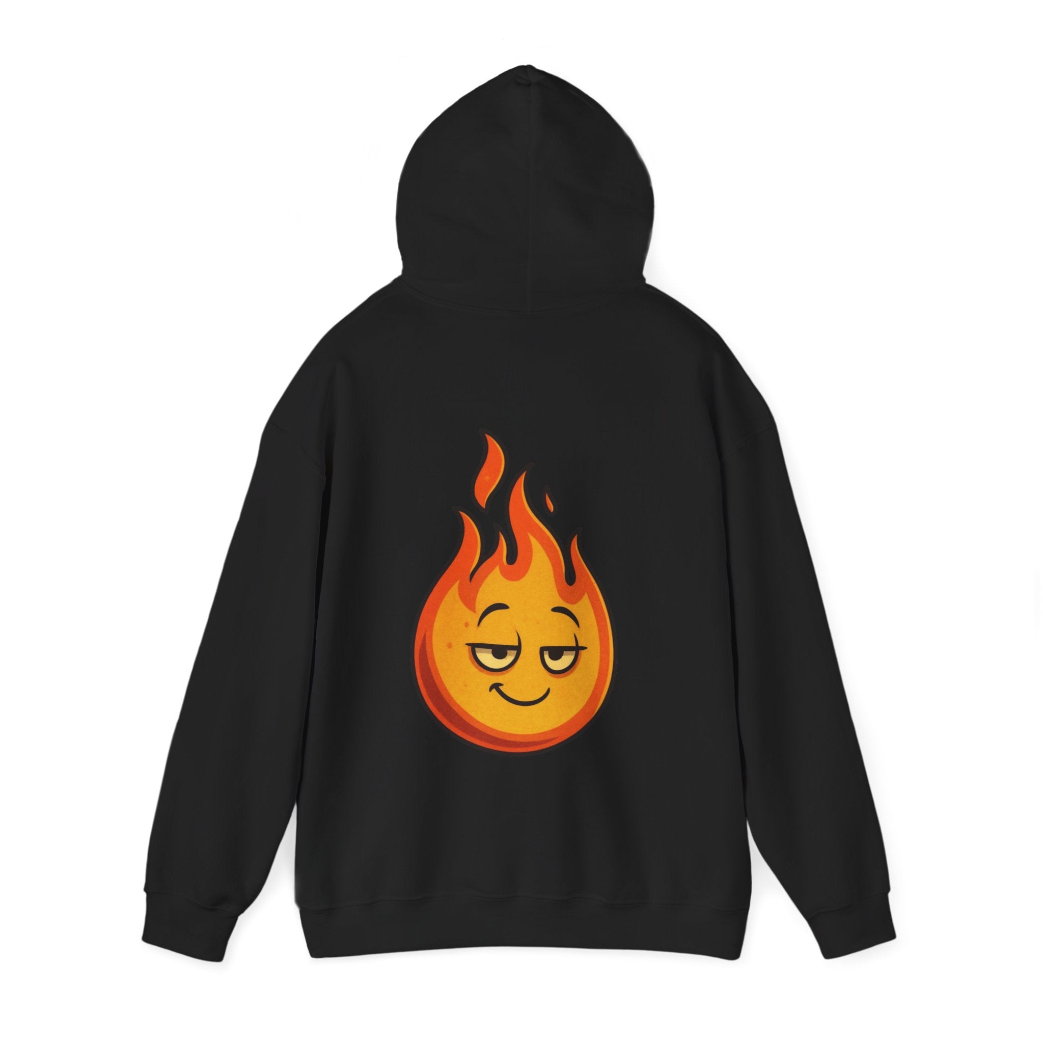 UNSILENCED Hoodie – Fire – Klein Logo Voor | Grote Print Achter