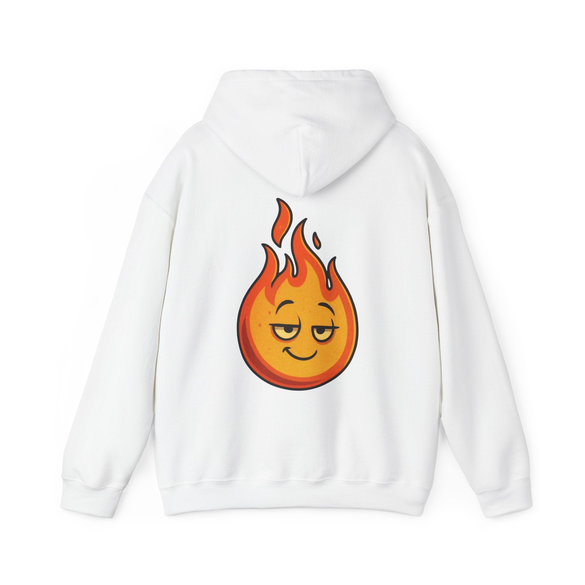UNSILENCED Hoodie – Fire – Klein Logo Voor | Grote Print Achter