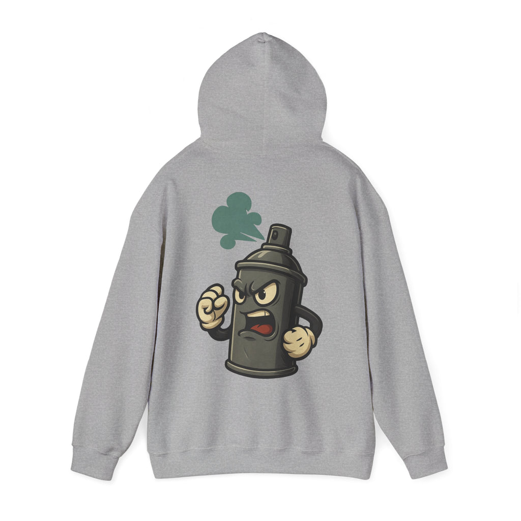 UNSILENCED Kerst Hoodie – Spraypaint – Klein Logo Voor | Grote Print Achter