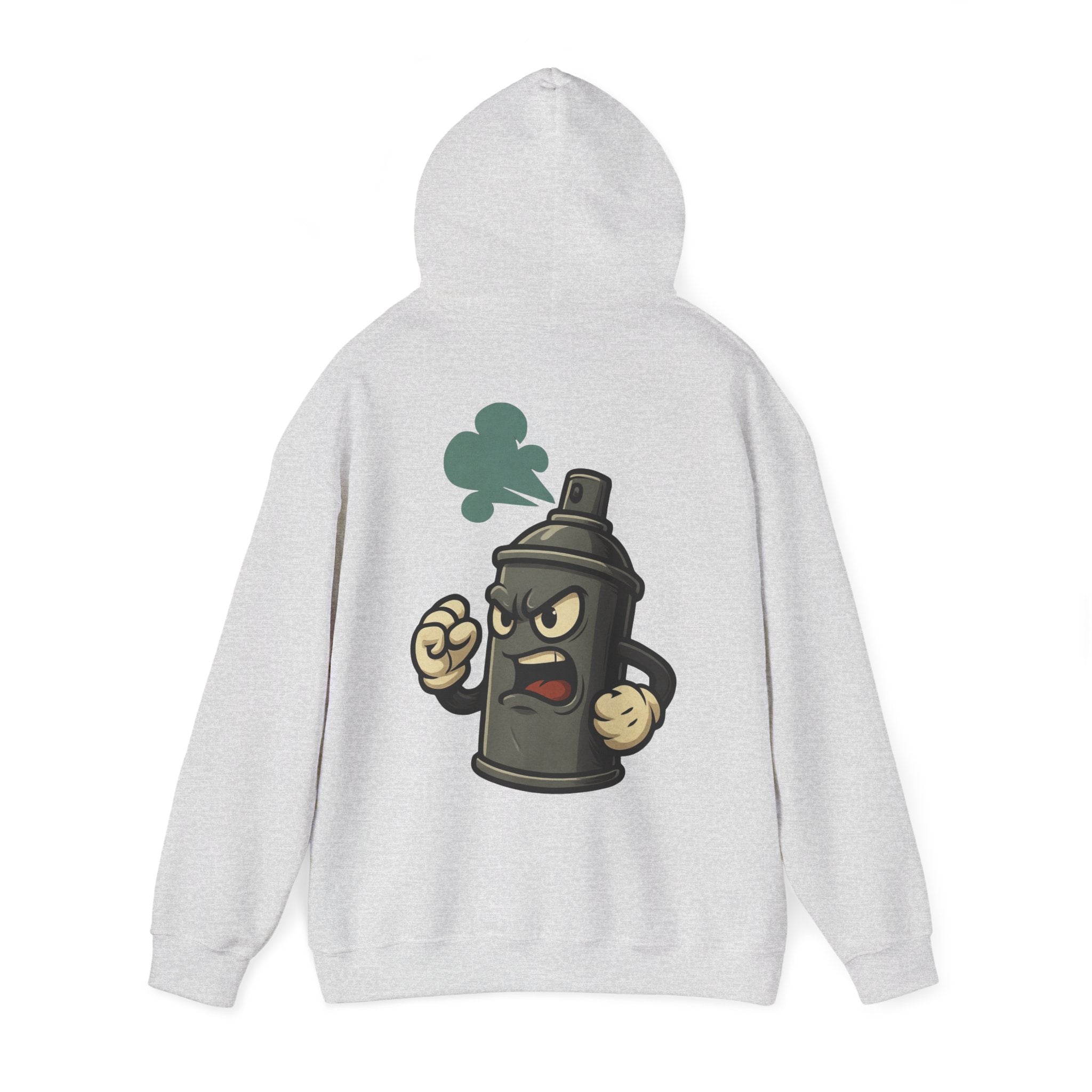 UNSILENCED Kerst Hoodie – Spraypaint – Klein Logo Voor | Grote Print Achter