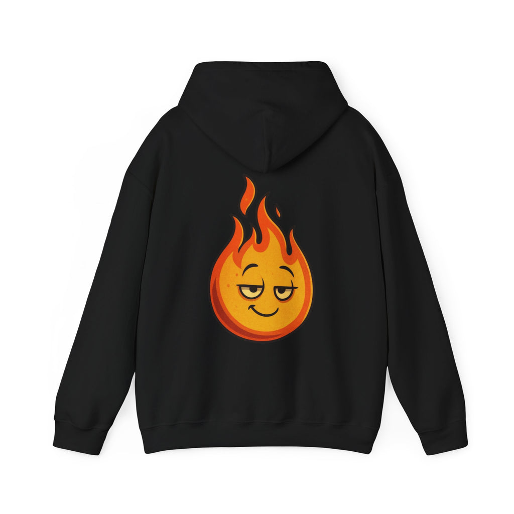 UNSILENCED Hoodie – Fire – Klein Logo Voor | Grote Print Achter