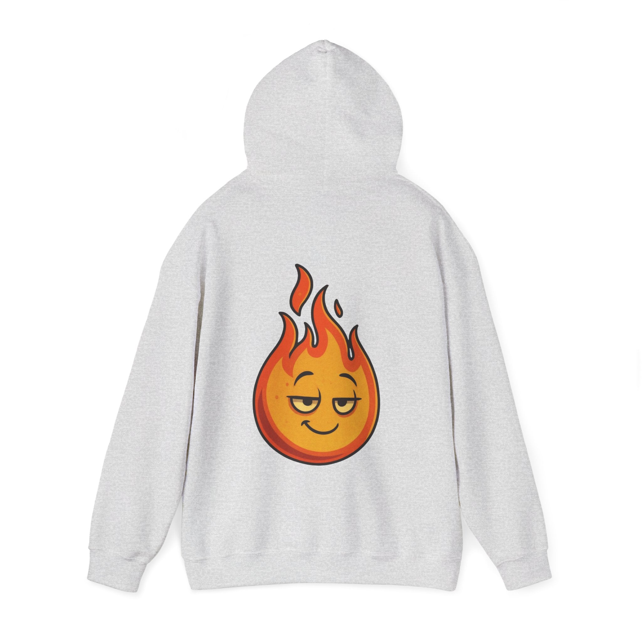 UNSILENCED Hoodie – Fire – Klein Logo Voor | Grote Print Achter
