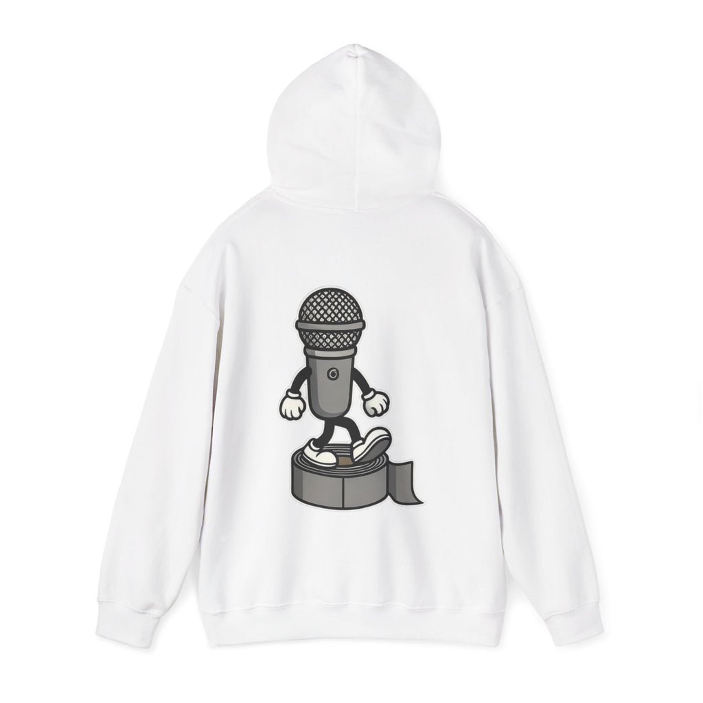 UNSILENCED Hoodie – Mic – Klein Logo Voor | Grote Print Achter