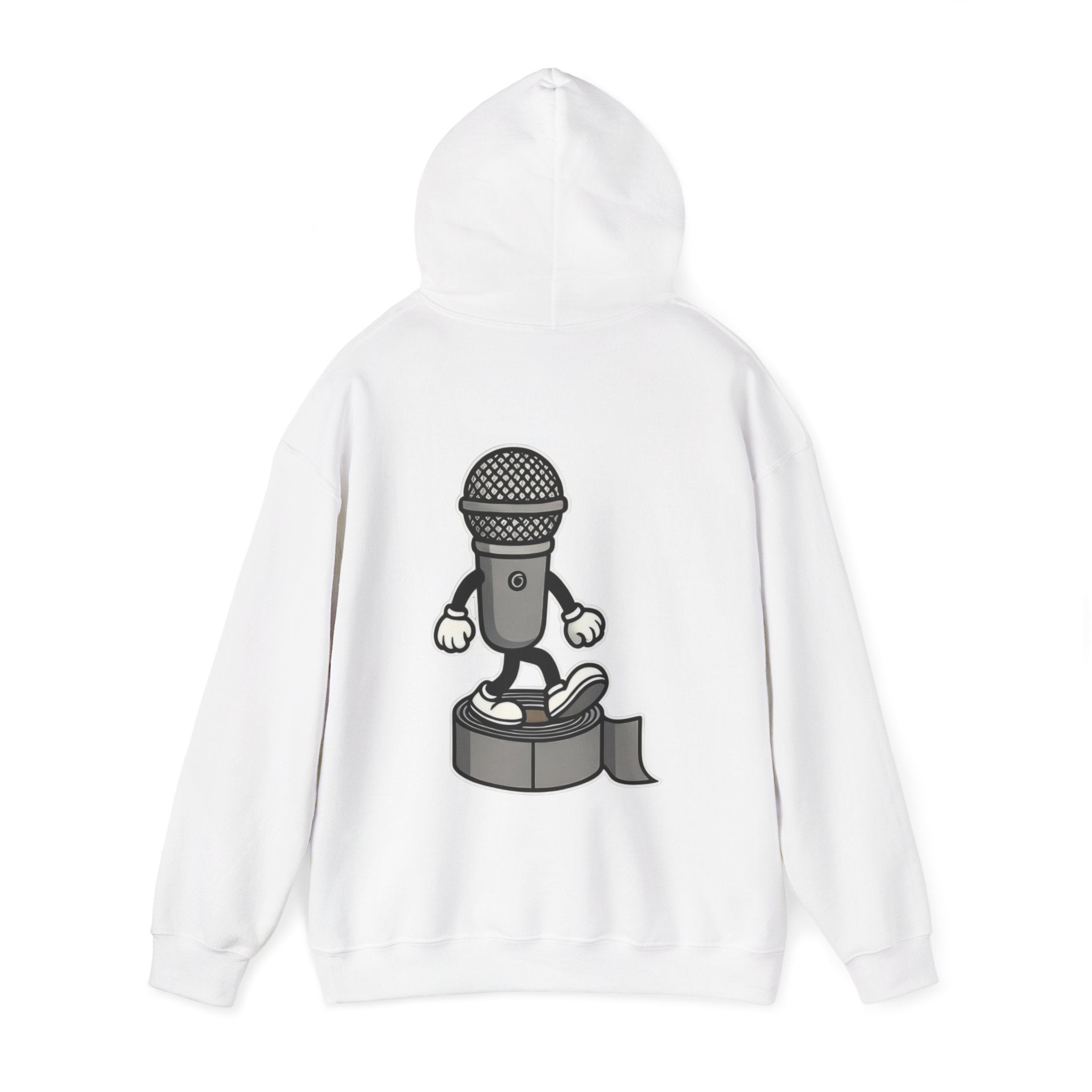 UNSILENCED Hoodie – Mic – Klein Logo Voor | Grote Print Achter