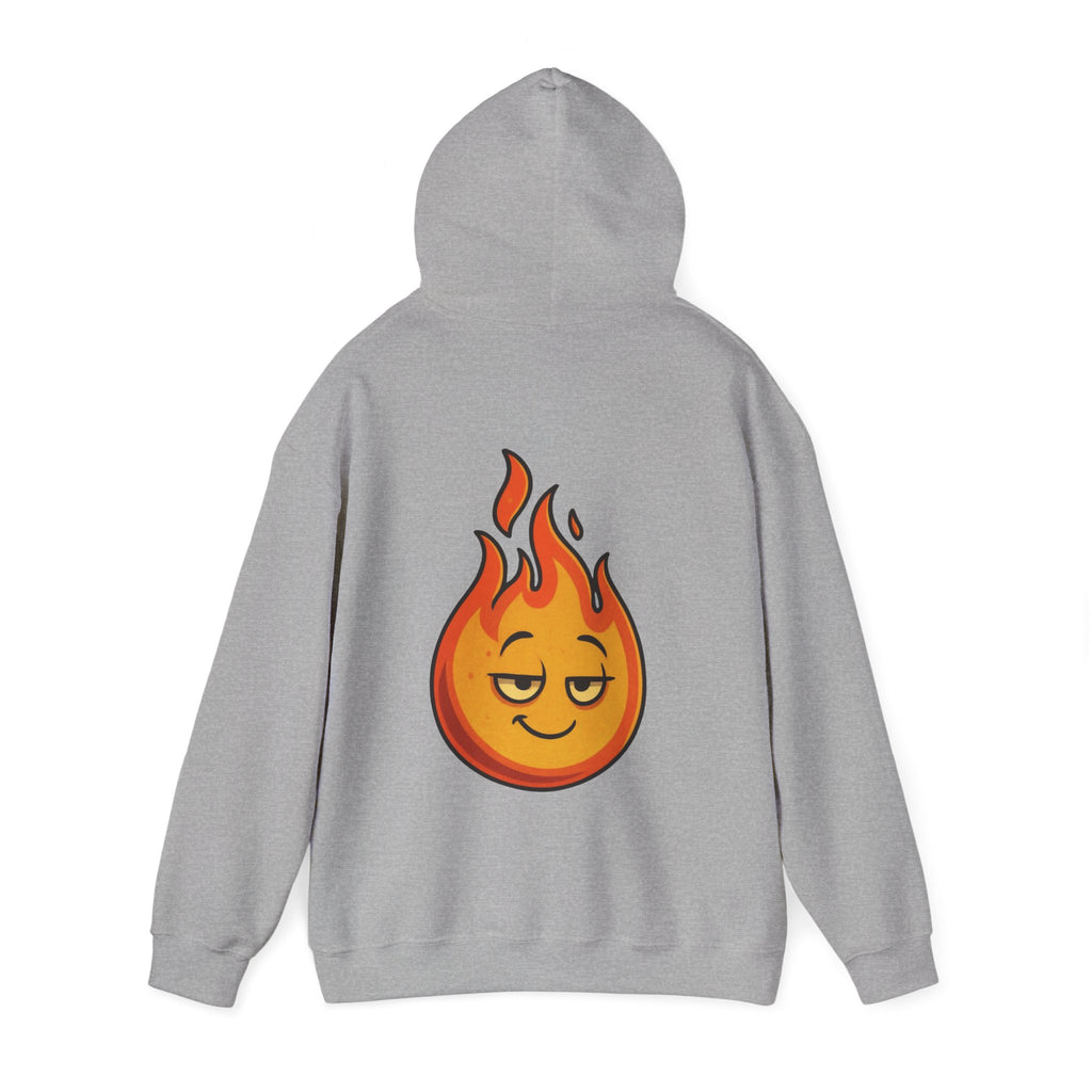 UNSILENCED Hoodie – Fire – Klein Logo Voor | Grote Print Achter