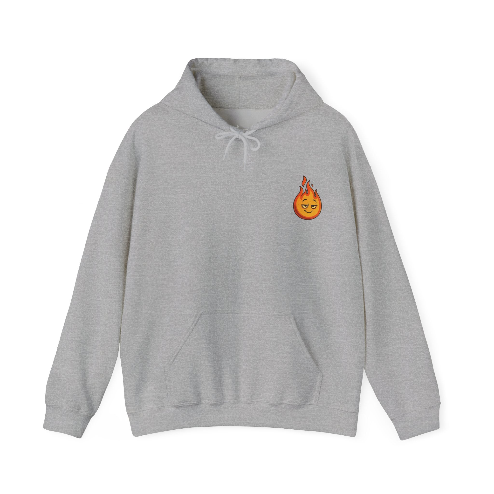 UNSILENCED Hoodie – Fire – Grote Logo Rugprint | Kleine Borstprint