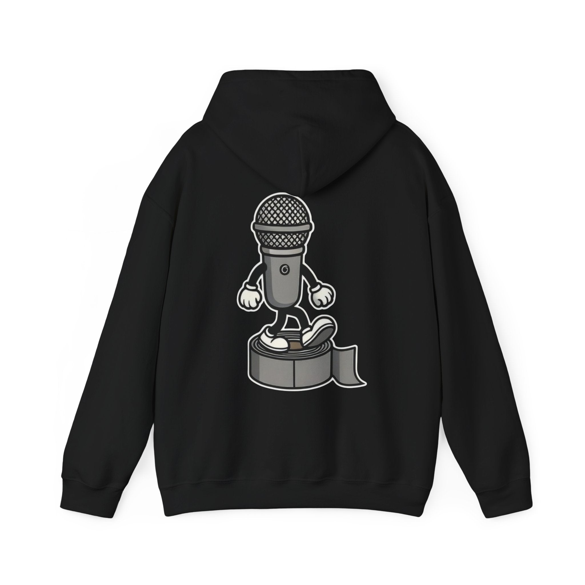 UNSILENCED Hoodie – Mic – Klein Logo Voor | Grote Print Achter