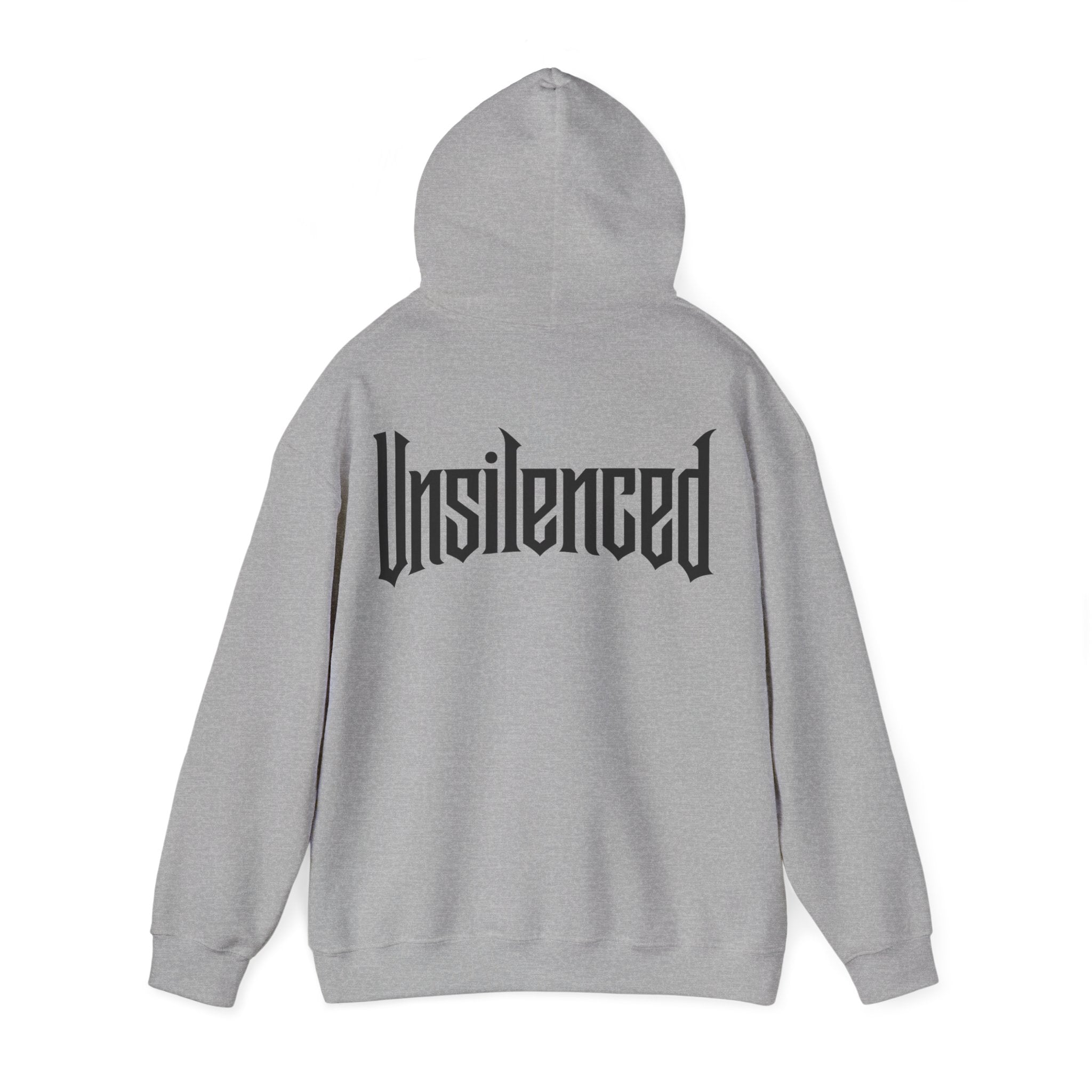 UNSILENCED Hoodie – Bomb – Grote Logo Rugprint | Kleine Borstprint