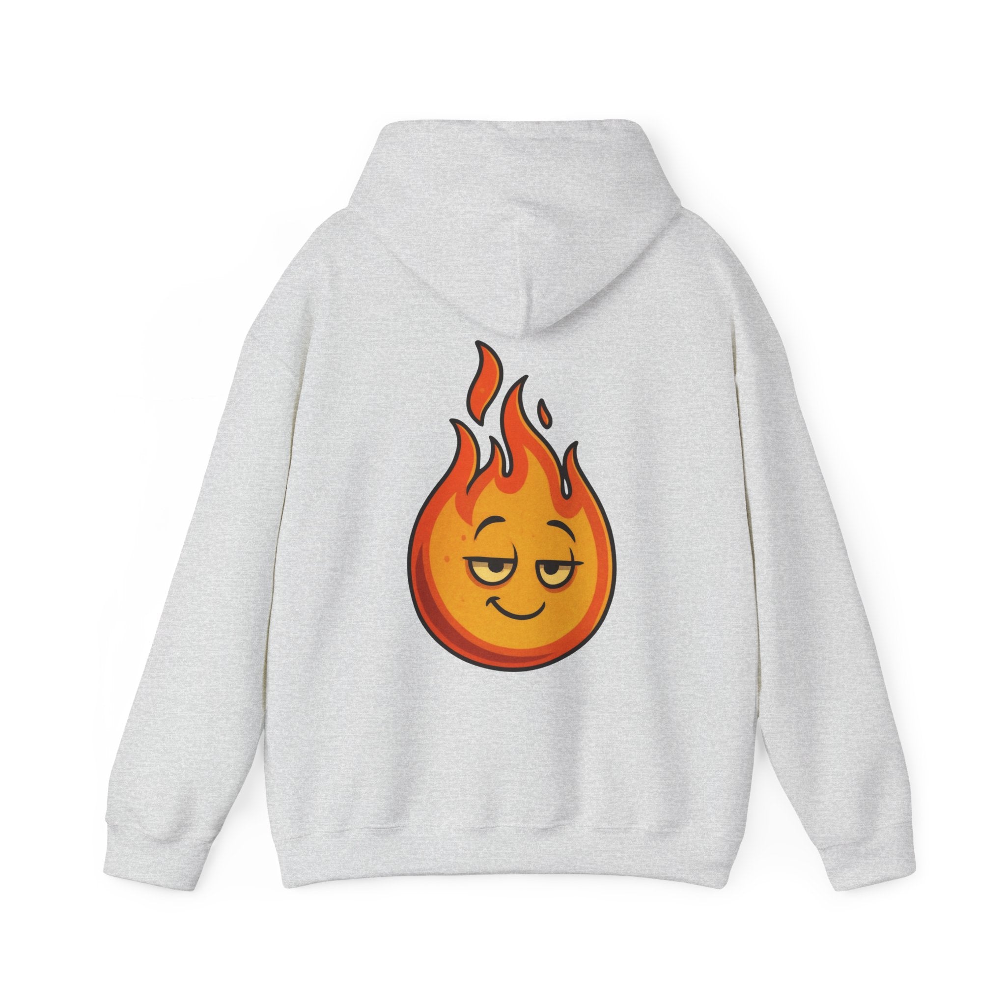 UNSILENCED Hoodie – Fire – Klein Logo Voor | Grote Print Achter