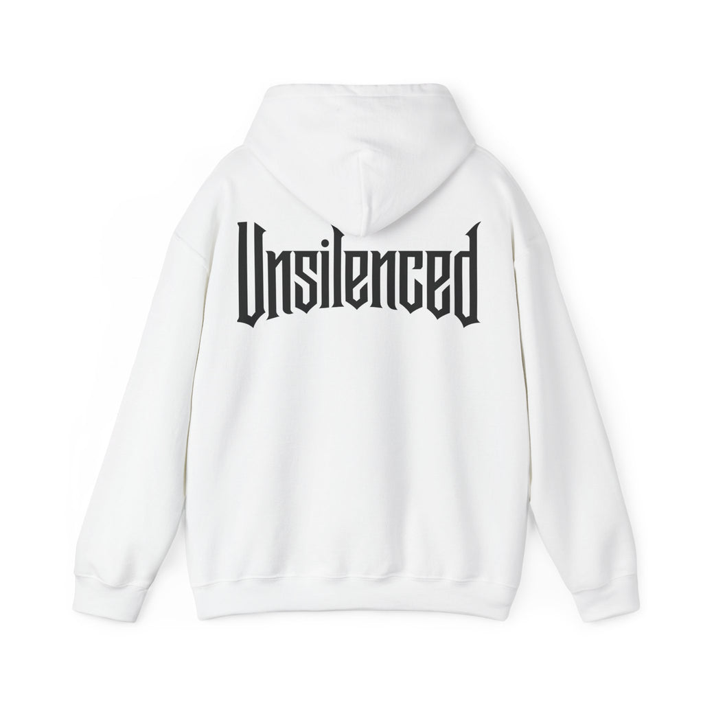 UNSILENCED Hoodie – Spraypaint– Grote Logo Rugprint | Kleine Borstprint