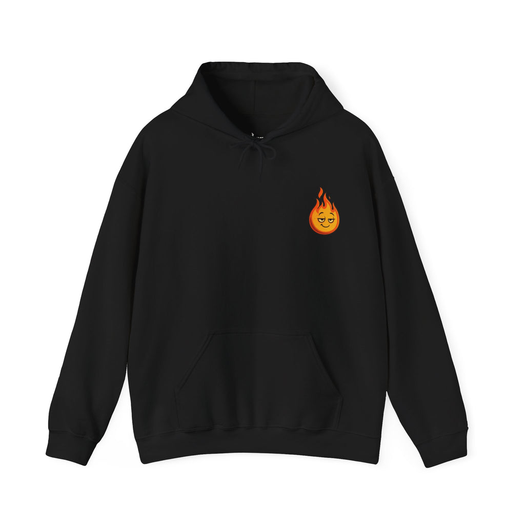 UNSILENCED Hoodie – Fire – Grote Logo Rugprint | Kleine Borstprint