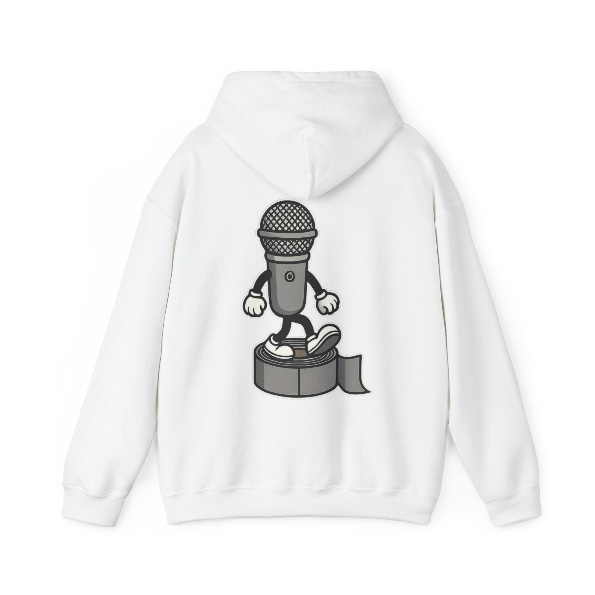 UNSILENCED Hoodie – Mic – Klein Logo Voor | Grote Print Achter