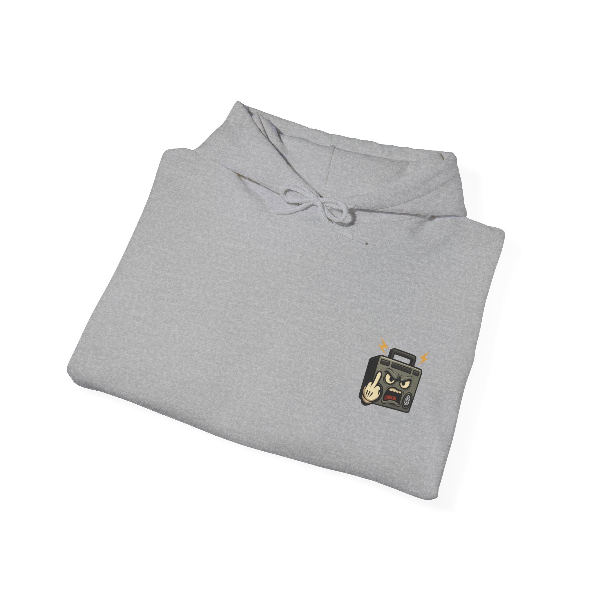 UNSILENCED Hoodie – Boombox – Grote Logo Rugprint | Kleine Borstprint