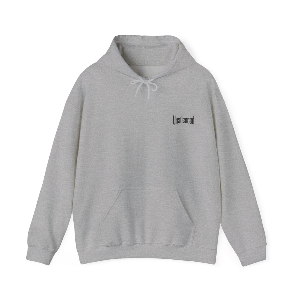 UNSILENCED Hoodie – Bomb – Klein Logo Voor | Grote Print Achter