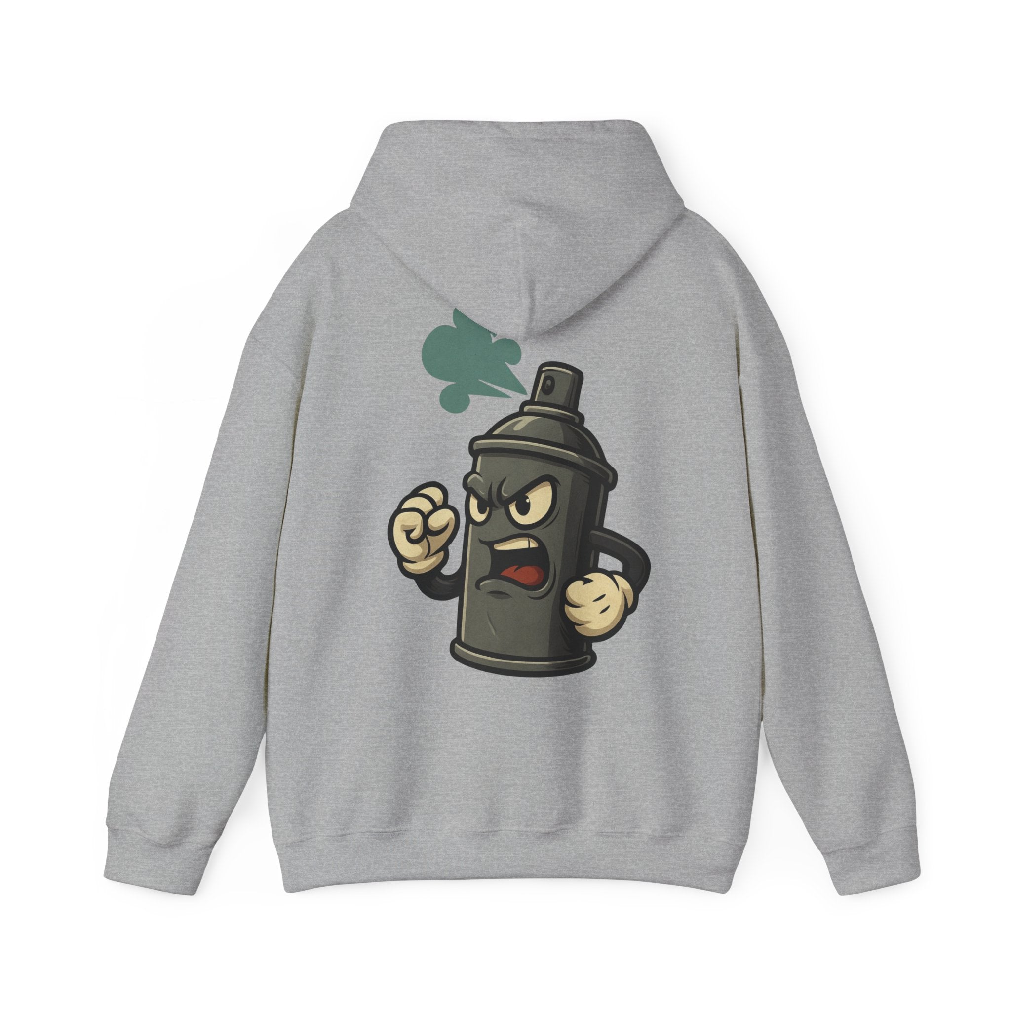 UNSILENCED Kerst Hoodie – Spraypaint – Klein Logo Voor | Grote Print Achter