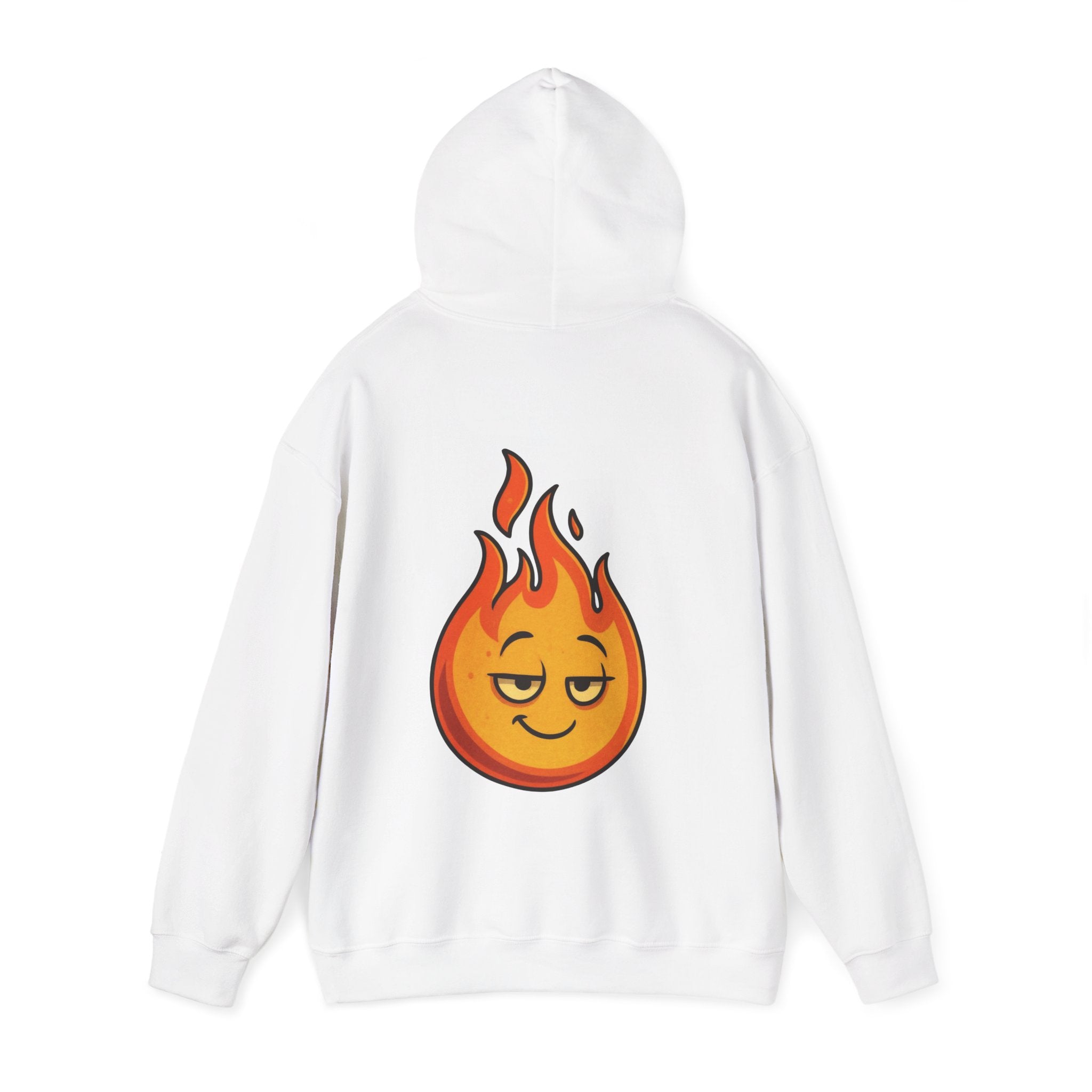 UNSILENCED Hoodie – Fire – Klein Logo Voor | Grote Print Achter